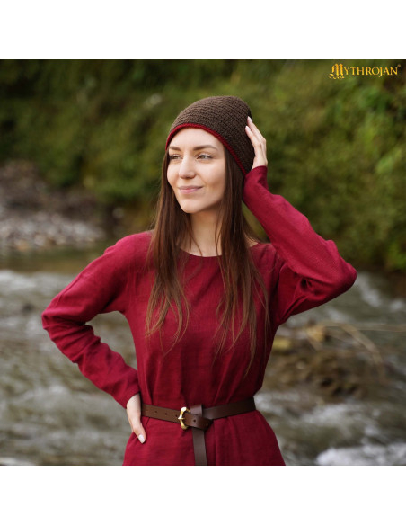 Gorro medieval nórdico em lã modelo...