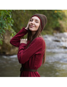 Gorro medieval nórdico em lã modelo Naalbinding,... 2