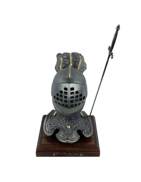 Porta-lápis de cabeça medieval