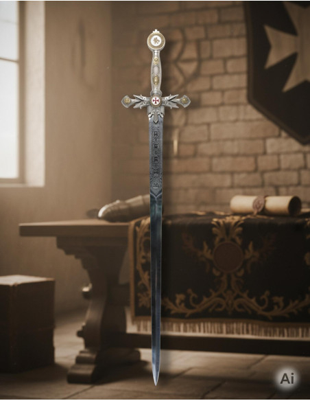 Espada Templária Decorada
