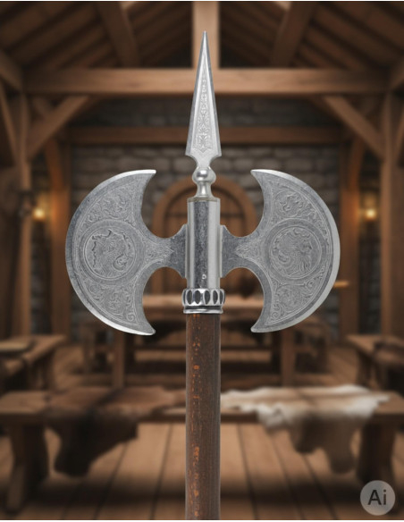 Machado rústico de lâmina dupla...