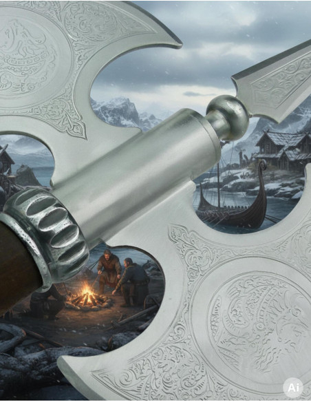 Machado rústico de lâmina dupla...