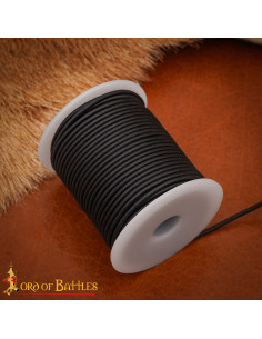 Bobina de cordão em couro genuíno, 25 metros 2