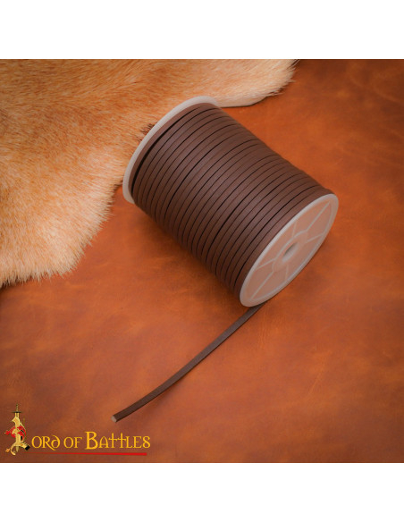 Bobina de cordão de couro genuíno...