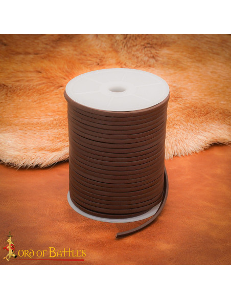 Bobina de cordão de couro genuíno...