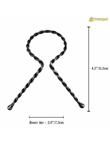 Suporte de aço torcido para chifres...