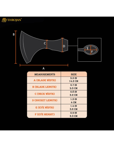 Cabeça de machado em aço modelo...
