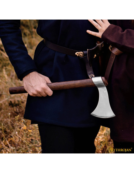 Cabeça de machado vikinga em aço...