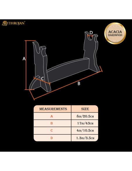 Suporte de mesa em madeira para...