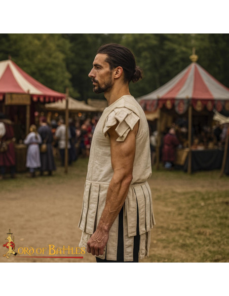 Colete romano acolchoado em algodão,...