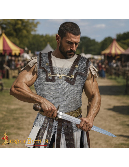 Colete romano acolchoado em algodão,...