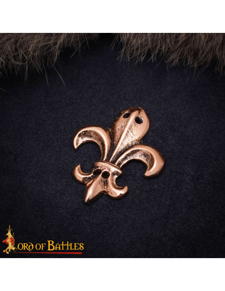 Adorno medieval design Flor de Lis em...