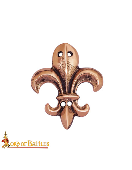 Adorno medieval design Flor de Lis em...