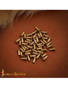 Conjunto de 25 rebites de cabeza de seta en latão (6 mm)