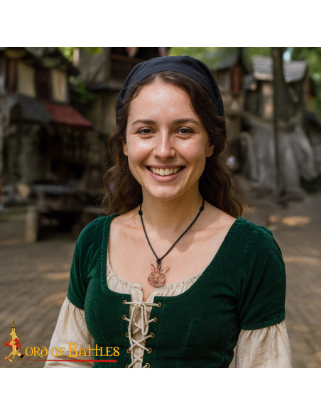 Colar medieval modelo Coruja em...