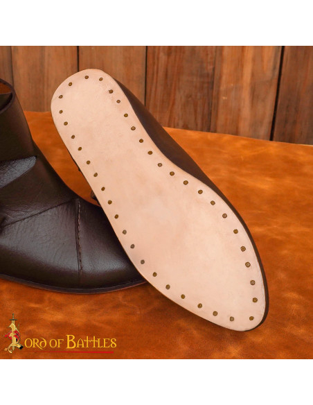 Botins vikings modelo Jorvik em couro...