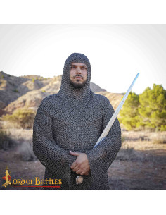 Verdugo cota de malla aço doce anel rebentado (8 mm)