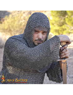 Verdugo cota de malla aço doce anel rebentado (8 mm) 2