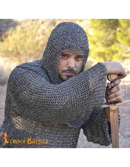 Verdugo cota de malla aço doce anel...