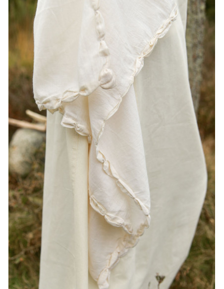 Vestido medieval Ingrid com cordões...