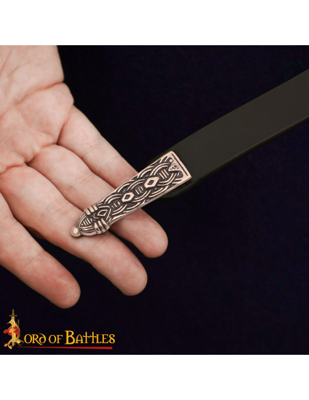 Ponta para cinto vikinga com design...