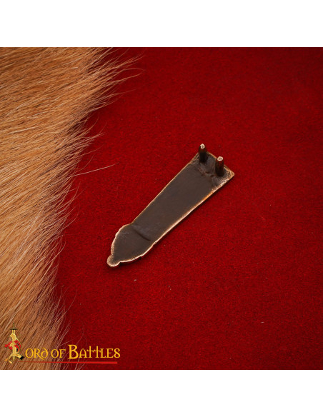 Ponta para cinto vikinga com design...