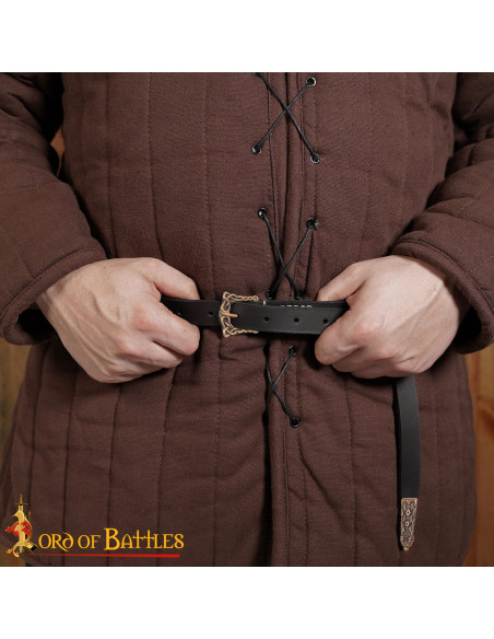 Ponta para cinto vikinga com design...