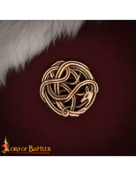 Fivela vikinga de serpente para...