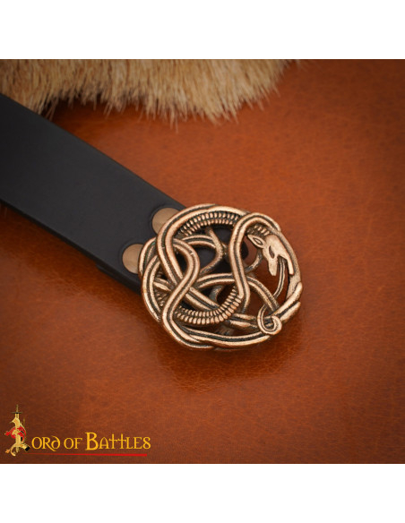 Fivela vikinga de serpente para...