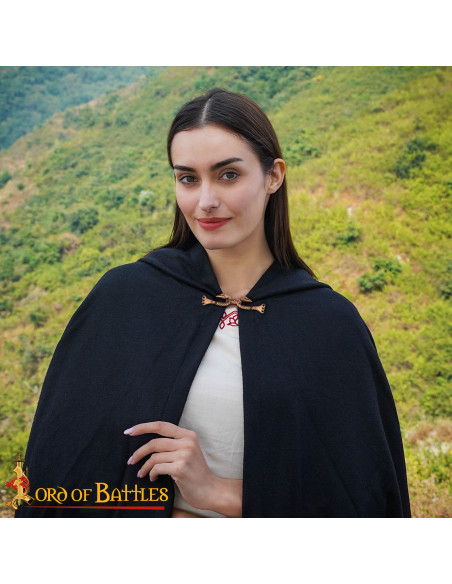 Fecho de capa celta modelo corvos em...