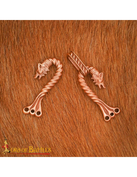 Fecho de capa vikinga com design de...