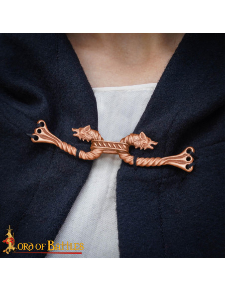 Fecho de capa vikinga com design de...