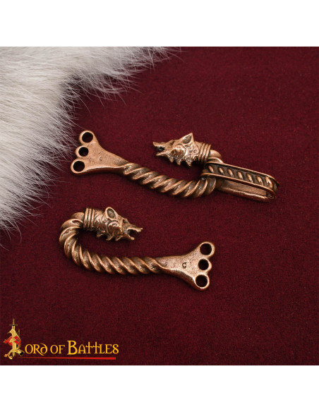 Fecho de capa vikinga com design de...