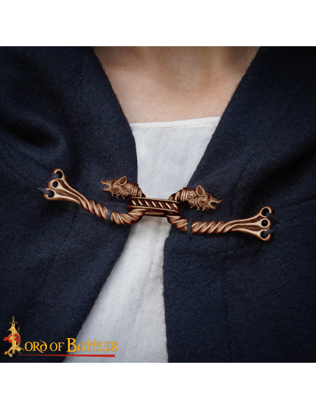 Fecho de capa vikinga com design de...