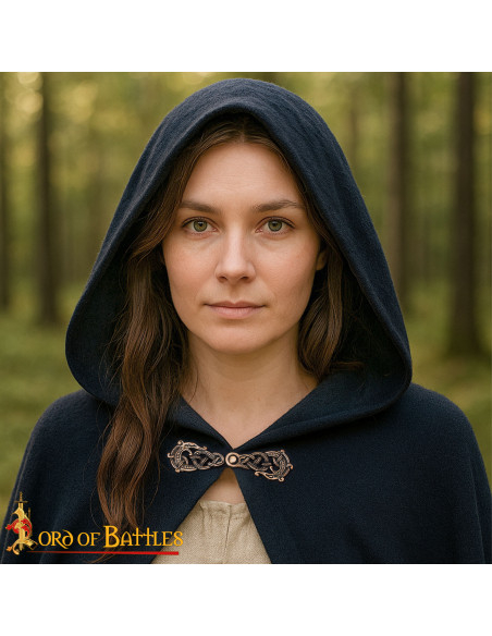 Fecho de capa vikinga em bronze...