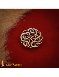 Fivela celta para cinto em bronze maciço envelhecido