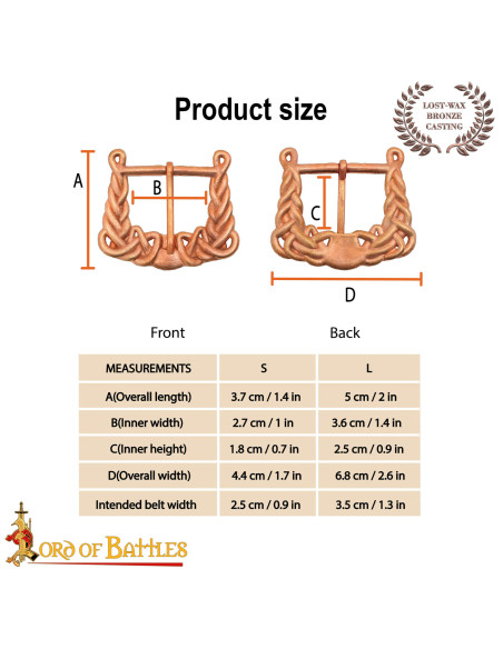 Fivela Vikinga Séculos IX-X design de...