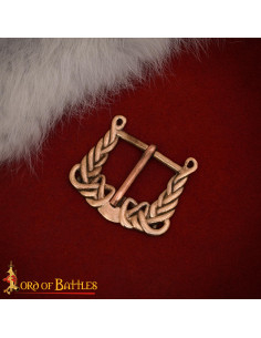 Fivela Vikinga Séculos IX-X design nós em bronze envelhecido