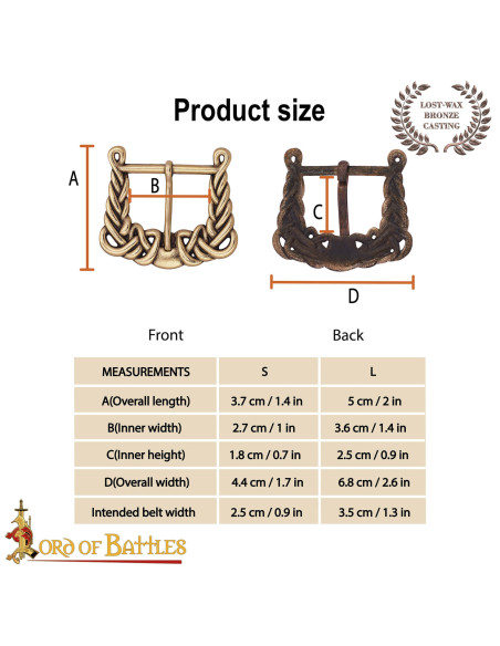 Fivela Vikinga Séculos IX-X design...