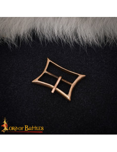 Fivela medieval retangular Alta Idade Média, bronze...