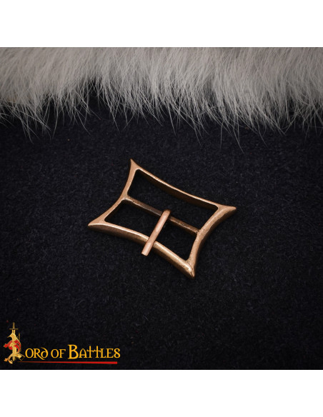 Fivela medieval retangular Alta Idade...