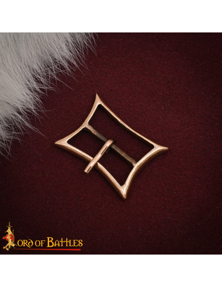 Fivela medieval retangular Alta Idade...