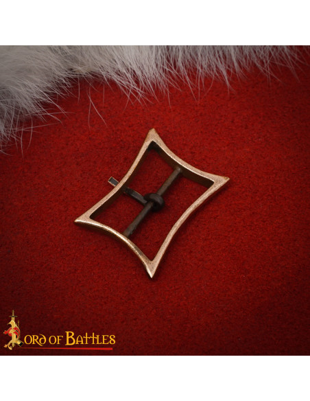 Fivela medieval retangular Alta Idade...