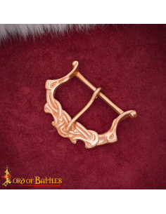 Fivela medieval nórdica séculos IX-XI em bronze polido