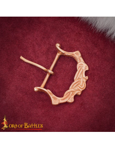 Fivela medieval nórdica séculos IX-XI em bronze polido 2