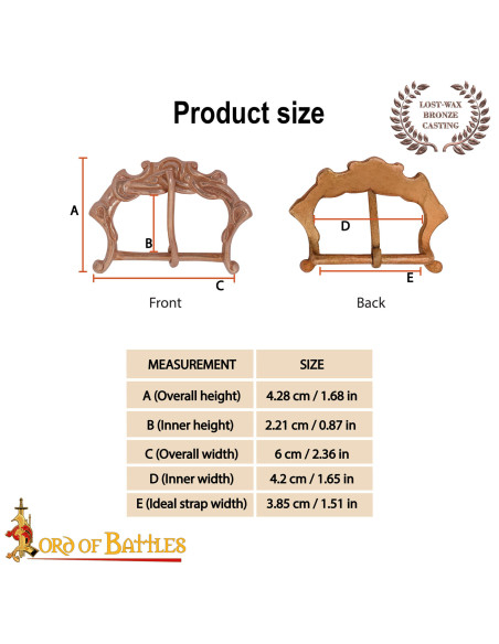 Fivela medieval nórdica séculos IX-XI...