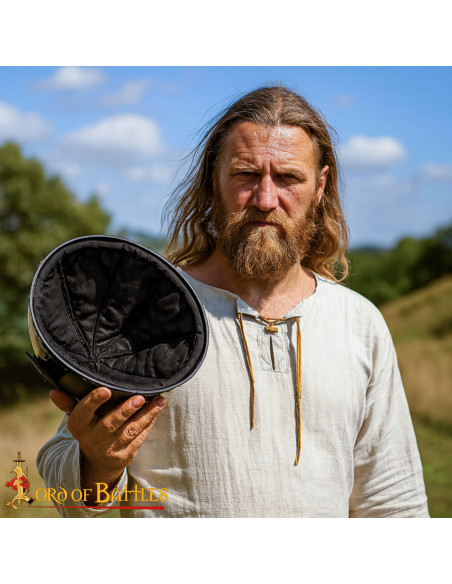 Gorro medieval acolchado em algodão...