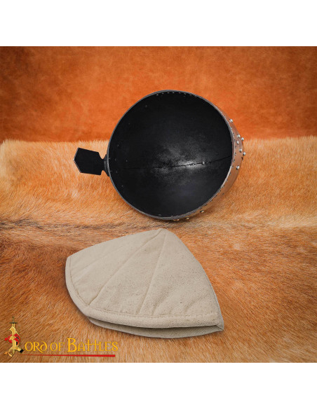 Gorro medieval acolchoado em algodão...