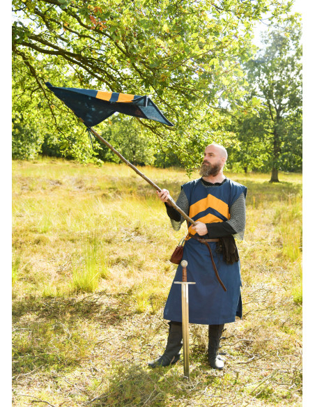 Estandarte medieval listrado,...