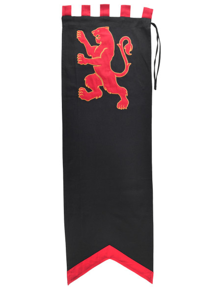 Estandarte medieval design Leão,...